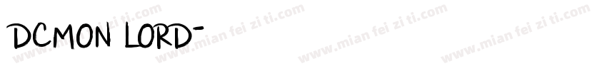 dcmon lord字体转换